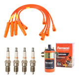 Cables De Bujia 9mm Bobina 40.000v. Y Bujias Ferrazzi Taunus