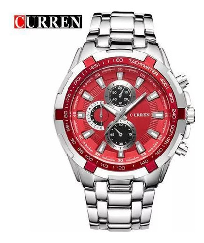 Reloj Curren Plateado Importado Hombre Envio Inmediato