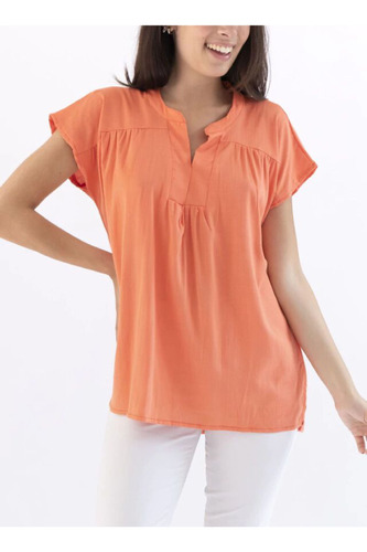 Blusa Lino Detalle Escote 24-40-1