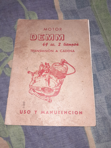 Antiguo Manual Moto Demm Capri Legnano