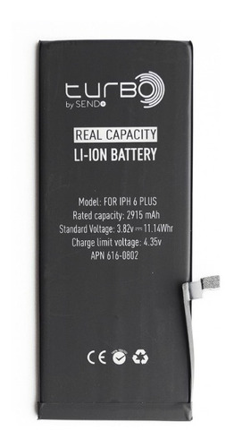 Bateria Celular Turbo Ion Para iPhone 6s Plus 3000mah