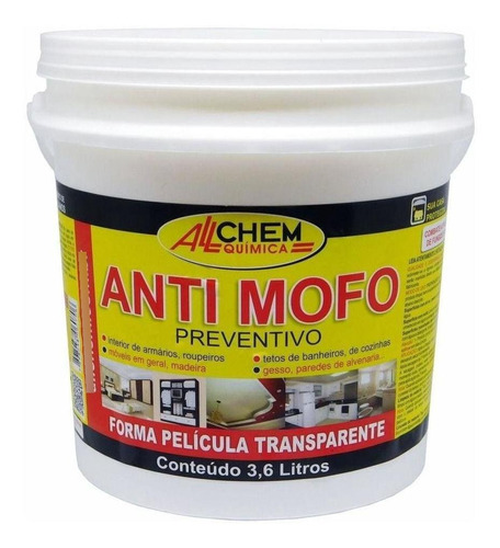 Anti Mofo 3,6 Litros Preventivo Até 3 Anos Allchem