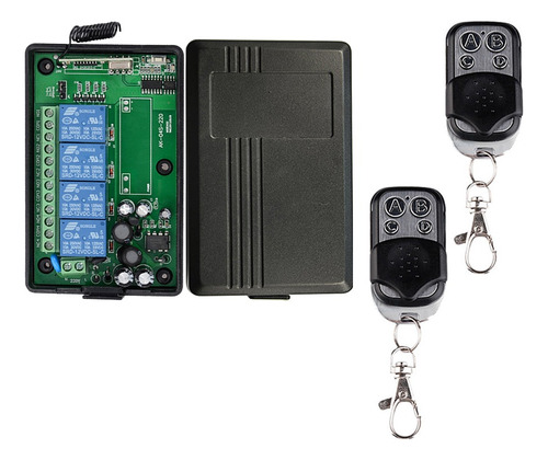 Modulo Relé Relay Inalámbrico 4 10a 110v 220 +2 Controles Rf