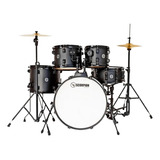 Bateria Rmv Scorpion Bumbo 20 Com Pratos Cor Preta