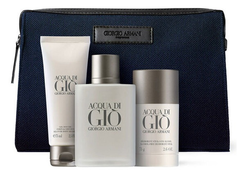 Set Giorgio Armani Acqua Di Gio 100ml Edt Volumen De La Unid