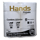 Papel Higiênico Hands Prime 100% Celulose 8x300m 