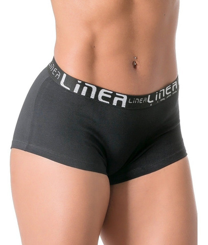 Kit 3 Calcinha Cueca Boxer Shortinho Algodão Feminina