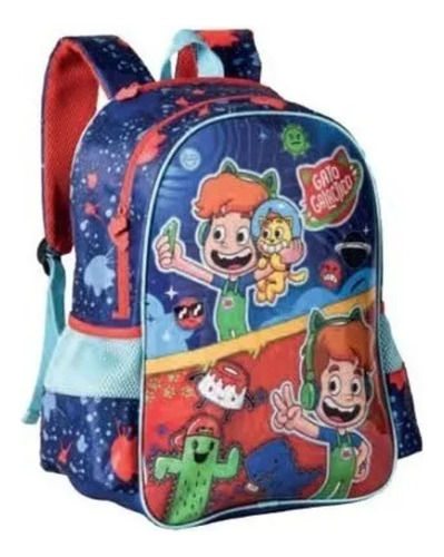 Mochila De Costas Escolar Infantil Gato Galáctico Youtube