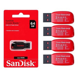 4 Pen Drive Flash Drive 64gb Cruzer Usb 2.0 Blade Sandisk 