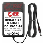 Fonte 15v Pedal Processador Som Radial X-amp Active Reamp