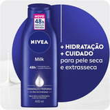 2 Loção Nivea Body Milk Hidratante Pele Seca Extrasseca