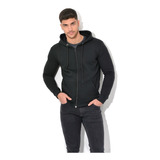 Campera Hombre Frisa Invisible Premium Con Capucha