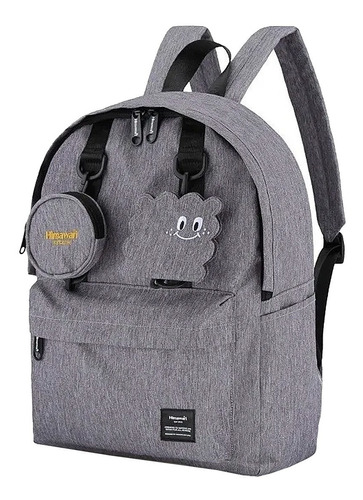 Mochila Himawari 0422 Con Monedero Color Gris