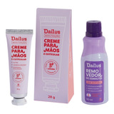 Removedor + Creme Dailus Hidratação Mãos Unhas E Cuticulas