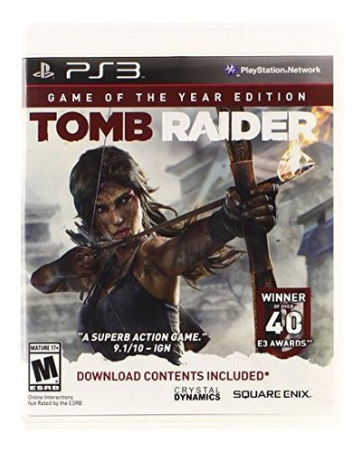 Playstation 3.  Tomb Raider, Edicion Juego Del Año