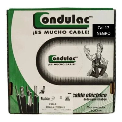 Kit 4 Cajas Cable Cobre Cal 12 Condulac 100m PVC 600V | Envío gratis