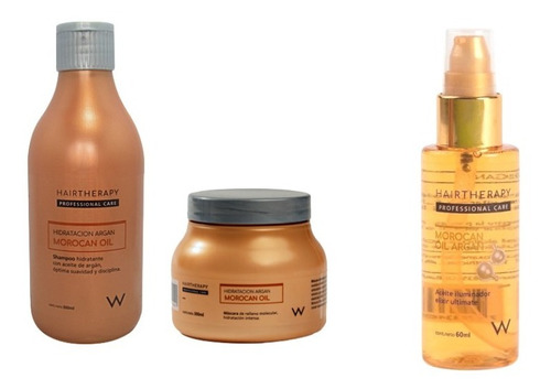 Shampoo + Mascara + Aceite Morocan - Hair Therapy
