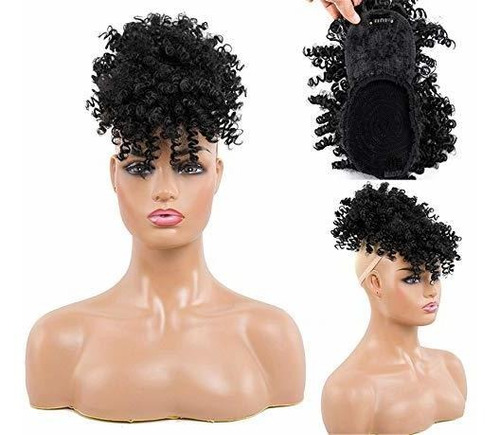 Cabello Postizo - Aimeely Women Short Afro Kinky Curly High 