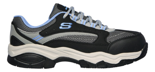 Zapato De Seguridad Skechers Biscoe Celeste Zapatilla Mujer