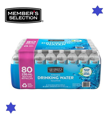 Agua Purificada Pack 80 X 236ml - mL a $4