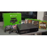 Xbox One 500gb + Kinect + 2 Controles + 4 Jogos - Doom, Sombras Da Guerra, Sombras De Mordor, Sonic Forces + Brinde Just Dance 2015