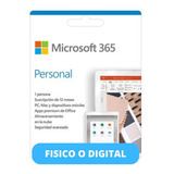 Microsoft 365 Personal - 1 Usuario - 1 Año - 5 Dispositivos