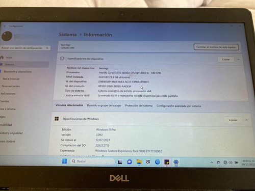 Laptop Dell Latitude 5490