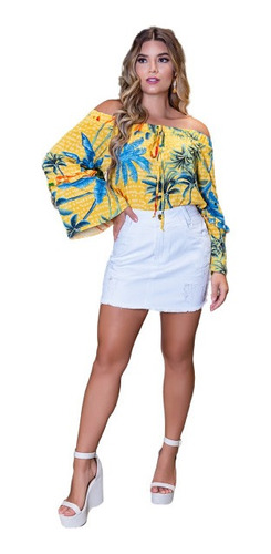 Blusa Blusinha Ciganinha Manga Longa Flare Cigana Linda 