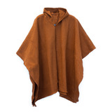 Poncho Premium Lana Terracota Anzestral