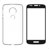 Capa Case Anti Shock Para Moto E5 Play + Película Vidro 3d