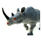 Juguete Animales Selva Goma Rinoceronte Grande Jungla 30