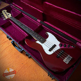 Fender Jazz Bass Std Mim Borgoña 2002 + Estuche Gator Deluxe