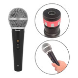 Microfone De Mão Profissional Com Fio 5 Metros Dinâmico 