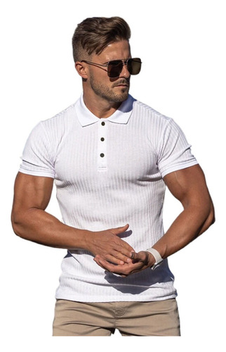 Playera Hombre Polo Casual Calidad Moda Elástico