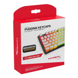 Set De 104 Hyperx Pudding Keycaps - Double Shot Pbt Blancas