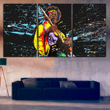Cuadros Tripticos Modernos Jimi Hendrix (150x80 Cm)