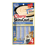 Snack Para Gatos Inaba Churu Cat Skin Coat Atún 56gr /4tubos