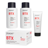 Kit Primont Btx Shampoo + Acond + Tratamiento + 12 Ampollas