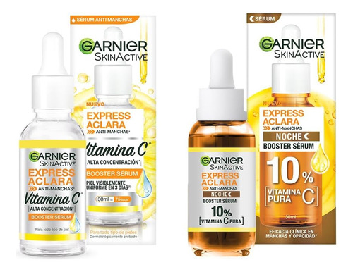 Pack Serum Dia Noche Aclara Anti Manchas Garnier