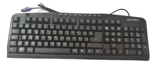 Teclado Ps2 Marca Zavalza  Negro 8 Pzas.