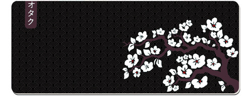 Mousepad Gammer / Dibujo Cad Xxl - 80x30 - Sakura Tree - 21
