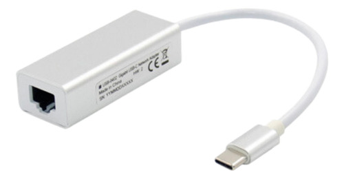 Adaptador Usb C/gigabit Ethernet Para Mac/pc Blanco Brobotix
