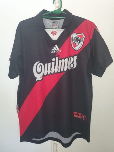 Camiseta River Plate adidas 1999 Alternativa Negra #8 T1