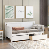 Oudiec Sofa Cama De Tamano Individual Con Cajones De Almacen