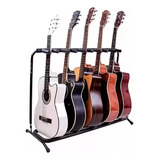 Soporte 5 Guitarras Atril Para 5 Bajos Ukelele