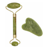 Juego De Rodillos Jade + Guasha Lifting Facial