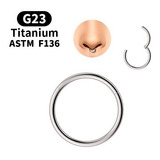 Piercing- Aro Continuo Titanio Astm F136  8mm