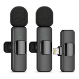 2 Micrófonos Inalámbricos Lavalier Para iPhone, Mini Micrófo