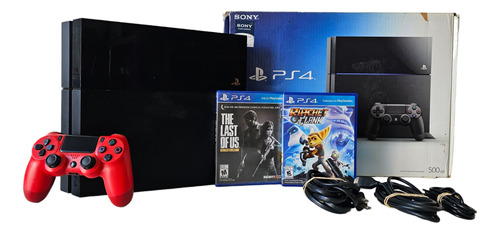 Sony Playstation 4 500gb Fat+ Cable Power, Hdmi Y 1 Control 