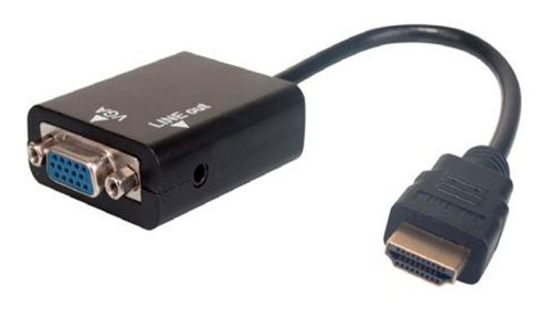 Adaptador Hdmi A Vga Con Audio 3.5mm Plug Conversor Hdmi Vga